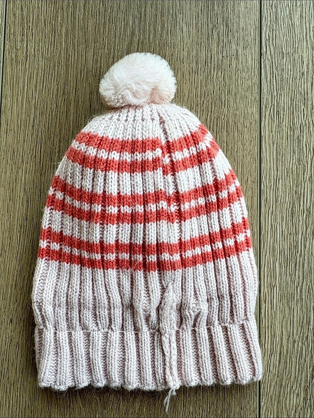 Carter's Baby Striped Knit Beanie Pink & Red 0-9M